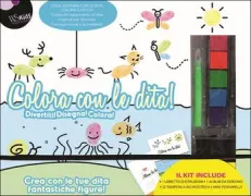 Copertina libro COLORA CON LE DITA! DIVERTITI! DISEGNA!