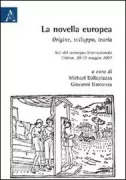 Copertina libro <b>La novella europea: origine, sviluppo, teoria</b>