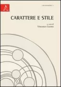 Copertina libro <b>Carattere e stile</b>