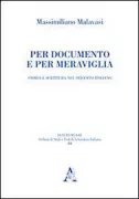 Copertina libro <b>Per documento e per meraviglia</b>