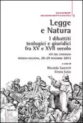 Copertina libro <b>Legge e natura</b>