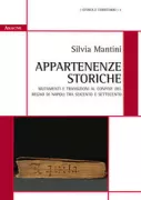 Copertina libro <b>Appartenenze storiche</b>