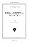 Copertina libro <b>Libro de natura de amore</b>