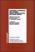 Copertina libro <b>Ambiente e sicurezza sul lavoro</b>