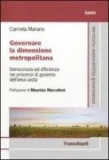 Copertina libro <b>Governare la dimensione metropolitana</b>
