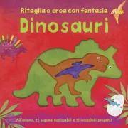 Copertina libro <b>Dinosauri<br></b>(titolo originale o altro titolo: <i>Pop-up stencil art Dinosaurs</i>)