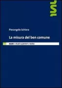 Copertina libro <b>La misura del ben comune</b>