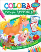 Copertina libro COLORA L'ALLEGRA FATTORIA