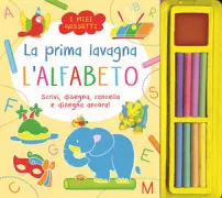 Copertina libro PRIMA LAVAGNA L'ALFABETO, LA