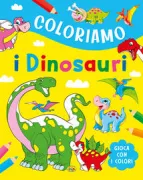 Copertina libro COLORIAMO I DINOSAURI
