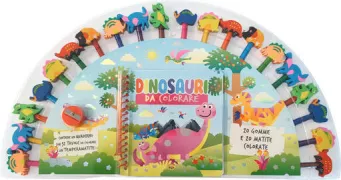 Copertina libro DINOSAURI DA COLORARE