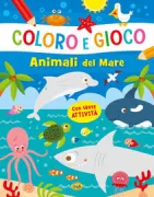 Copertina libro COLORO E GIOCO - ANIMALI DEL MARE