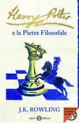 Copertina libro <b>Harry Potter e la pietra filosofale<br></b>(titolo originale o altro titolo: <i>Harry Potter and the philosopherʼs stone</i>)