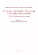 Copertina libro <b>Mystique, histoire et littérature</b>