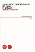 Copertina libro <b>Amore sacro e amore profano nei carmi di Catullo</b>