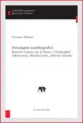 Copertina libro <b>Paradigmi autobiografici</b>