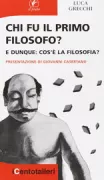 Copertina libro <b>Chi fu il primo filosofo?</b>