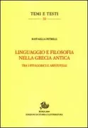 Copertina libro <b>Linguaggio e filosofia nella Grecia antica</b>