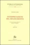 Copertina libro <b>Interpretazioni del Rinascimento</b>