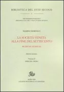 Copertina libro <b>La società veneta alla fine del Settecento</b>