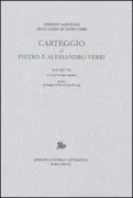 Copertina libro <b>Carteggio di Pietro e Alessandro Verri</b>