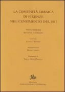 Copertina libro <b>La comunità ebraica di Firenze nel censimento del 1841</b>