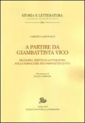 Copertina libro <b>A partire da Giambattista Vico</b>