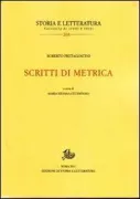 Copertina libro <b>Scritti di metrica</b>