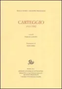 Copertina libro <b>Carteggio 1913-1982</b>