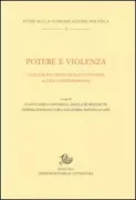 Copertina libro <b>Potere e violenza</b>