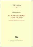 Copertina libro <b>Storia dell'Ordine francescano</b>
