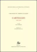 Copertina libro <b>Carteggio, 1962-1969</b>