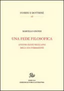 Copertina libro <b>Una fede filosofica</b>