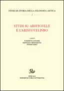 Copertina libro <b>Studi su Aristotele e l'aristotelismo</b>