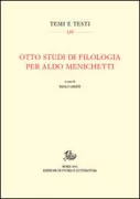 Copertina libro <b>Otto studi di filologia per Aldo Menichetti</b>