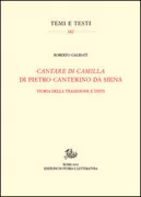 Copertina libro <b>Cantare di Camilla di Pietro Canterino da Siena</b>