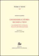 Copertina libro <b>Umanesimo e storia da Said a Vico</b>
