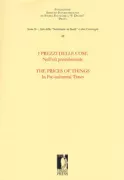 Copertina libro <b>I prezzi delle cose nell'età preindustriale</b>
