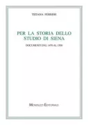 Copertina libro <b>Per la storia dello Studio di Siena</b>