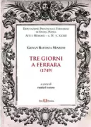 Copertina libro <b>Tre giorni a Ferrara (1749)</b>