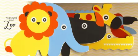 Copertina libro <b>Andiamo allo zoo<br></b>(titolo originale o altro titolo: <i>Let's go to the Zoo</i>)