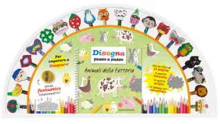 Copertina libro Disegna passo a passo Animali della fattoria