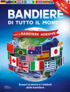 Copertina libro Bandiere di tutto il mondo - Con le bandiere adesive