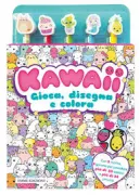Copertina libro Kawaii Gioca, disegna, colora