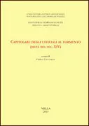 Copertina libro <b>Capitolare degli ufficiali al formento (metà del sec. 14.)</b>