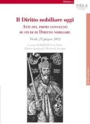 Copertina libro <b>Il diritto nobiliare oggi</b>