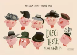 Copertina libro <b>Dieci teste, nove cappelli<br></b>(titolo originale o altro titolo: <i>Dieci teste nove cappelli</i>)