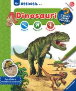 Copertina libro I dinosauri Colora indovina costruisci