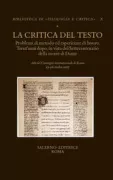 Copertina libro <b>La critica del testo</b>
