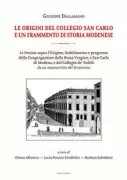 Copertina libro <b>Le origini del Collegio San Carlo e un frammento di storia modenese</b>